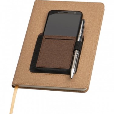 Logo trade promotional merchandise photo of: A5 notebook TILBURG