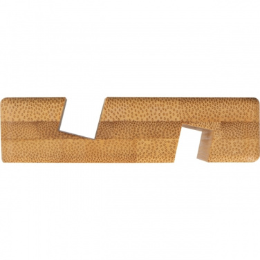 Logo trade promotional giveaways image of: Bamboo smartphone holder SAN SEBASTIAN