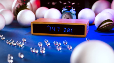 Logo trade promotional items image of: Desk clock TRONDHEIM