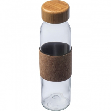 Logo trade promotional gifts image of: Glass bottle SKOPJE 500 ml