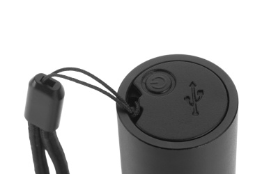 Logo trade promotional giveaways picture of: Flashflight ZAGROS Schwarzwolf