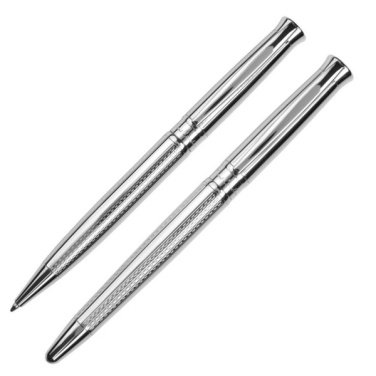 Logotrade promotional gifts photo of: Metal set of ballpoint pen and roller ROI
