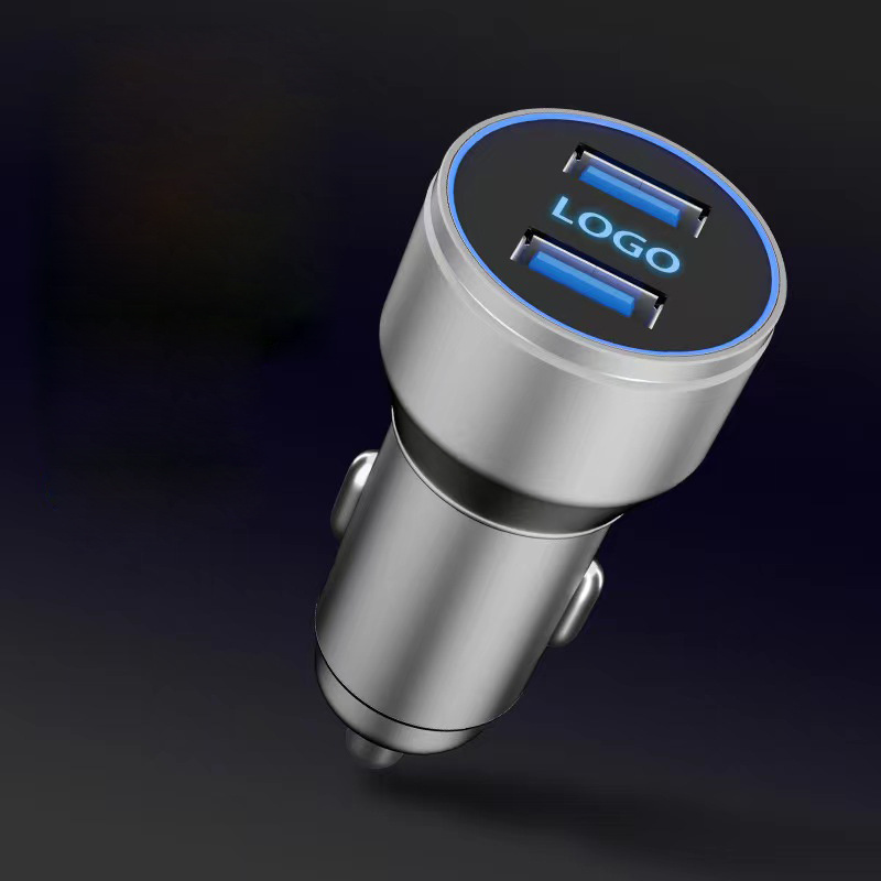 Logotrade promotional gifts photo of: Car charger with enlighted logo for engraving