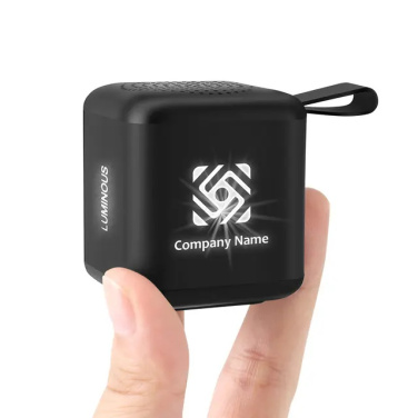 Logotrade promotional item picture of: Mini speaker with enlighted logo for engraving