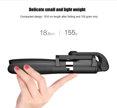 Logo trade corporate gift photo of: Selfie stick with tripod, K06