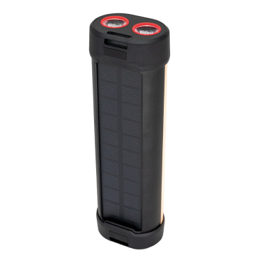 Logotrade promotional product image of: Solar flashlight with power bank, ES982