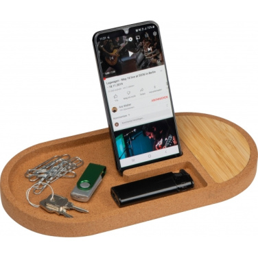Logo trade promotional merchandise image of: Desk organiser with charging station LANCASTER