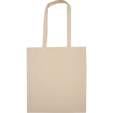 Logo trade promotional merchandise image of: Organic cotton bag with bottom fold INNSBRUCK