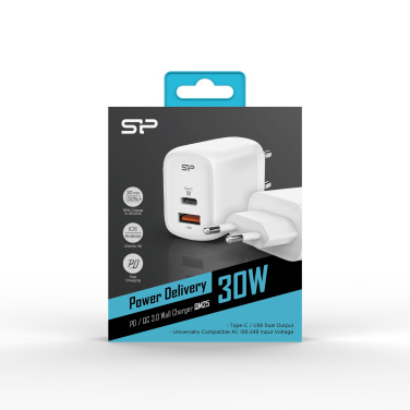 Logo trade promotional merchandise picture of: SILICON POWER fast charger QM25