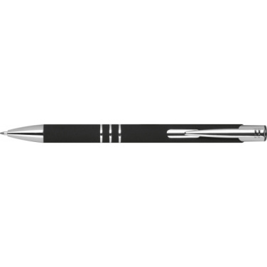 Logo trade promotional merchandise image of: Semi gel pen soft touch DUNMORE