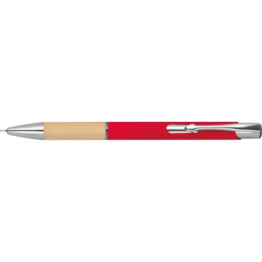 Logo trade promotional merchandise picture of: Recycled ballpoint pen Naples