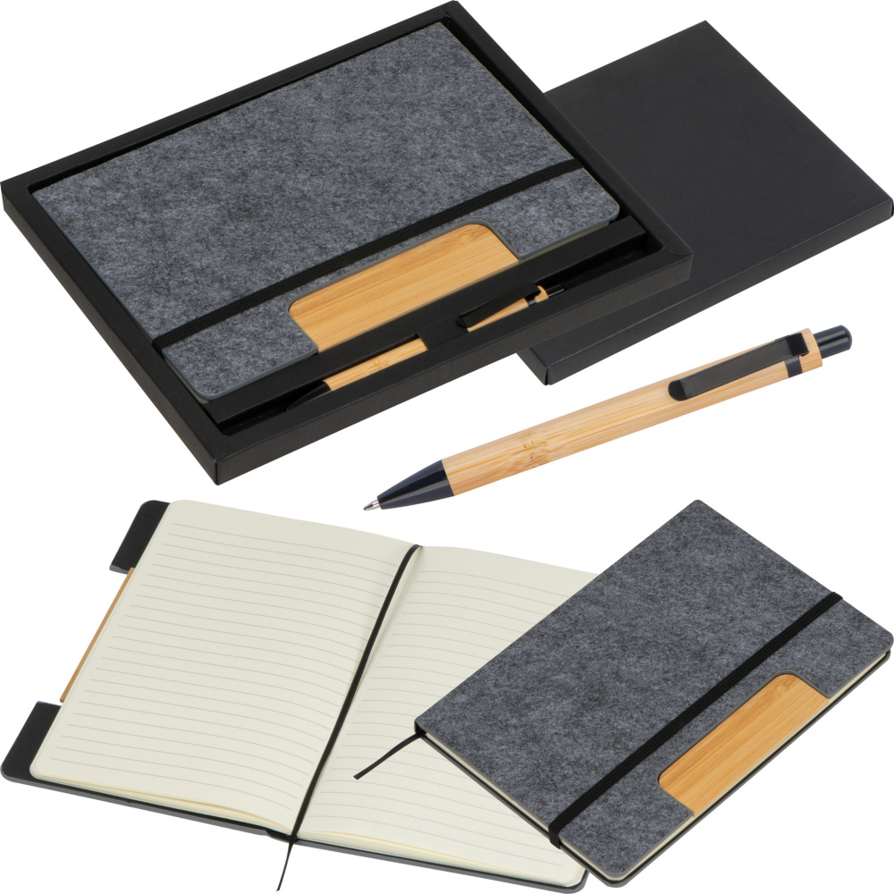 Logo trade promotional giveaways image of: Notebook set Walsall