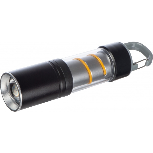 Logo trade promotional merchandise picture of: Rechargeable flashlight Tulsa