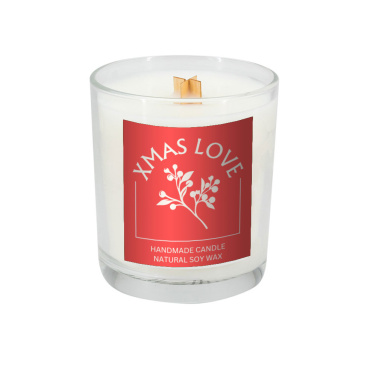 Logo trade promotional merchandise photo of: Soy candle 190g Christmas love
