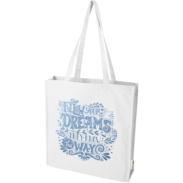 Logo trade promotional items picture of: Florida 270 g/m² GRS recycled gusset tote bag 14L