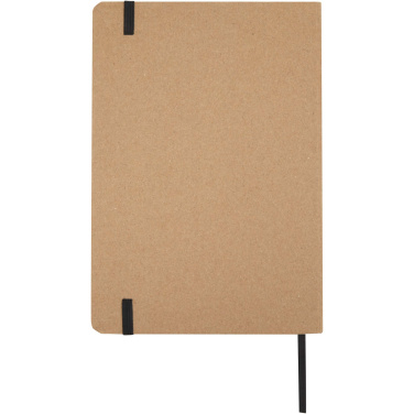 Logo trade corporate gifts picture of: Holm A5 stone paper hard cover notebook with lined pages