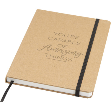 Logotrade advertising product image of: Holm A5 stone paper hard cover notebook with lined pages