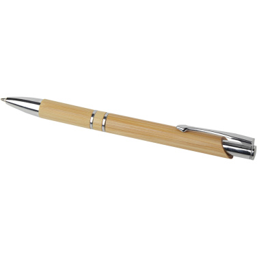 Logo trade promotional item photo of: Wicker bamboo ballpoint pen