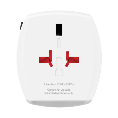 Logotrade business gifts photo of: SKROSS World Travel Adapter MUV 2-pole with USB A and C