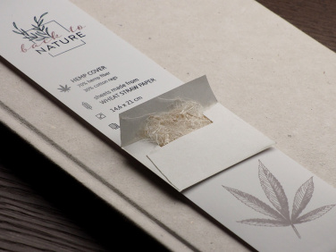 Logotrade promotional giveaways photo of: Recycled Hemp Notebook 209734300