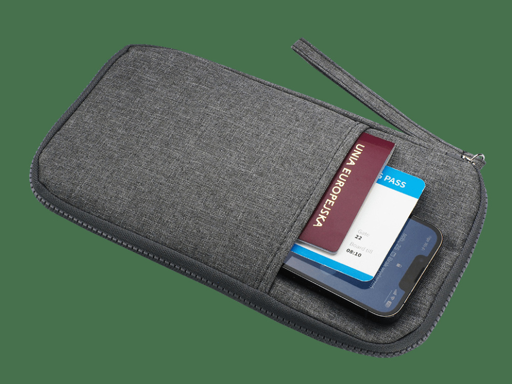Logo trade business gifts image of: Travel wallet 94608700