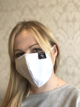 Logo trade corporate gifts image of: BLACK-BLACK cotton face mask 140116500