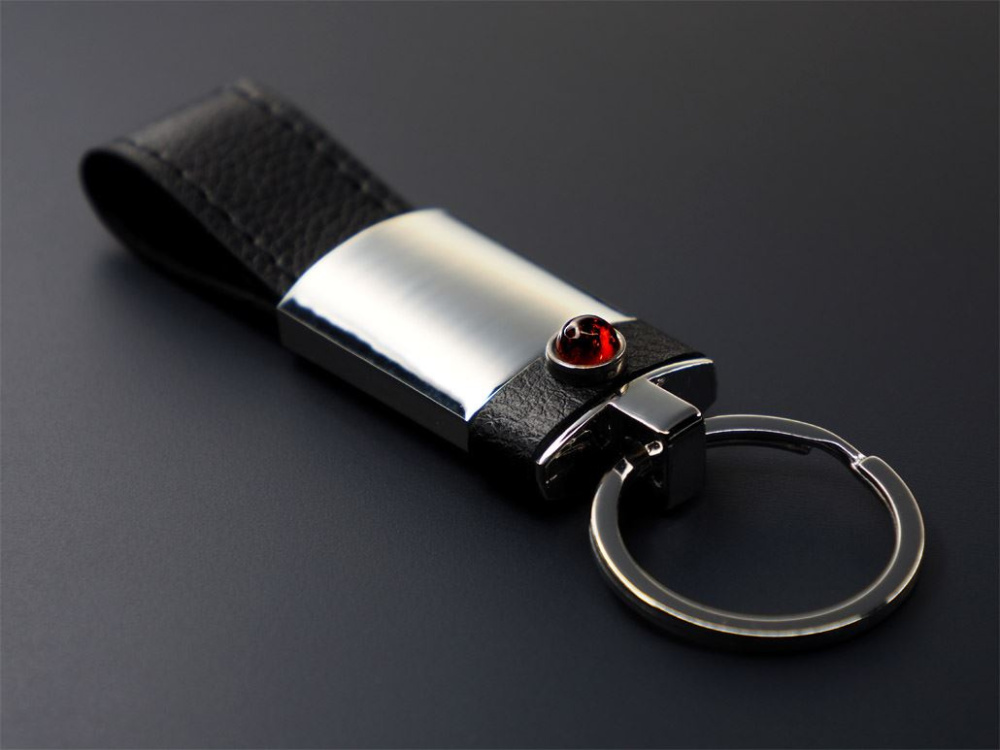 Logo trade advertising product photo of: Amber Keyring  1291095