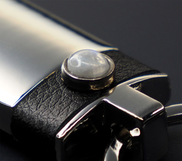 Logo trade corporate gift photo of: Moonstone Keyring 1295095