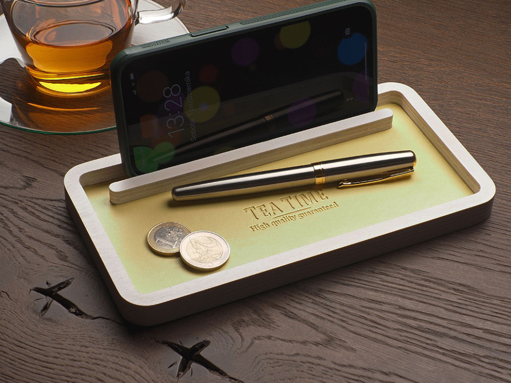 Logotrade corporate gift image of: Wooden organiser 1844121