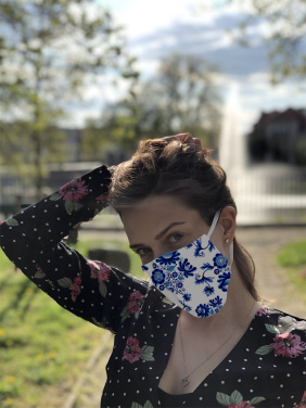 Logotrade promotional merchandise photo of: VENUS PRO cotton face mask with a pocket an HEPA filter 1378165