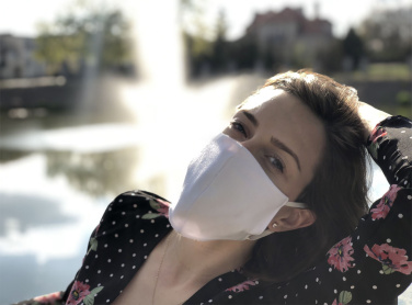 Logo trade corporate gifts image of: VENUS PRO cotton face mask with a pocket an HEPA filter 1378165