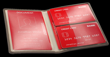 Logo trade promotional merchandise picture of: RFID document wallet 611131