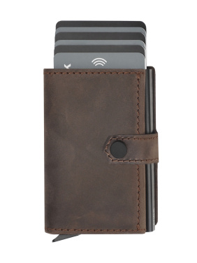 Logo trade promotional giveaways picture of: RFID wallet - Hunter Leather 2109284