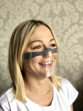 Logo trade promotional giveaway photo of: HESTIA clear face shield-mask for mouth and nose 1452162