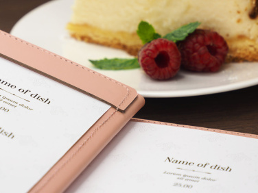 Logo trade corporate gifts image of: Menu cover 1087281