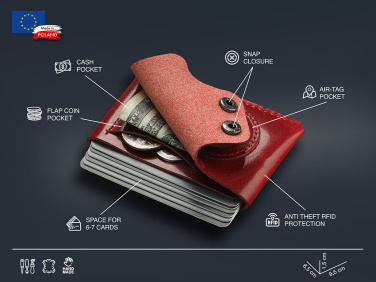 Logotrade promotional gift image of: Wallet with AirTag holder 1936141