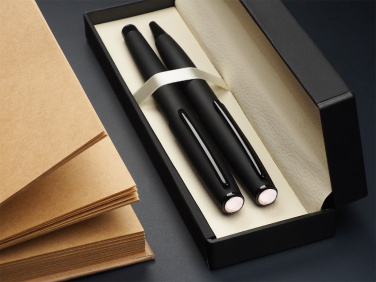 Logo trade promotional gifts image of: Opal stone Pen set 1286036