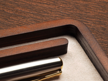 Logo trade promotional gifts image of: Wooden desk organiser 1818121