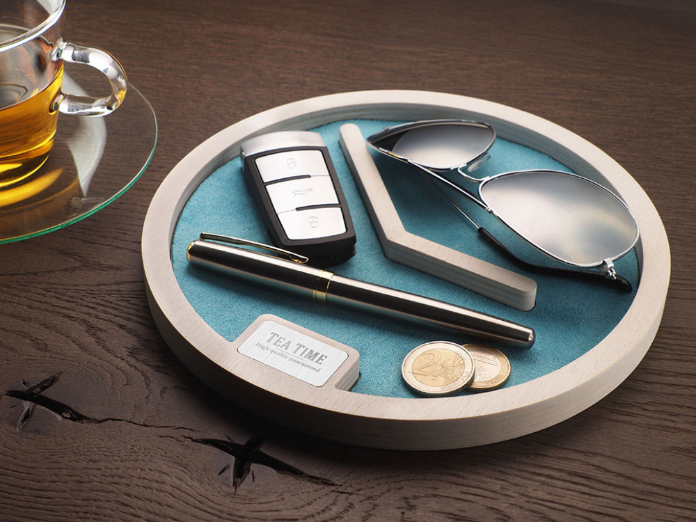 Logotrade promotional product image of: Wooden desk organiser 1817121