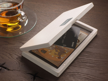 Logo trade promotional giveaways picture of: Wooden bill box 1816121