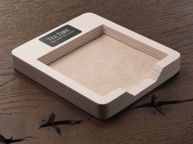Logotrade promotional giveaway image of: Wooden memo card box 1832121