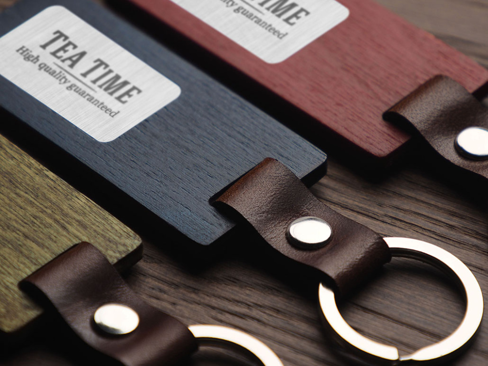 Logotrade promotional merchandise picture of: Wooden keyring 1853121