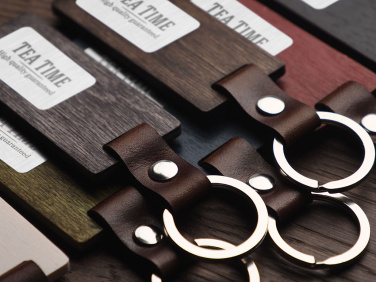 Logotrade promotional giveaway image of: Wooden keyring 1853121