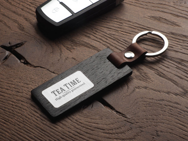 Logotrade promotional merchandise picture of: Wooden keyring 1853121