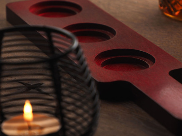 Logotrade promotional giveaway image of: Wooden 3 Shot Serving Board 1863121