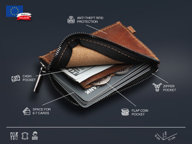 Logo trade corporate gifts picture of: Wallet 1935310