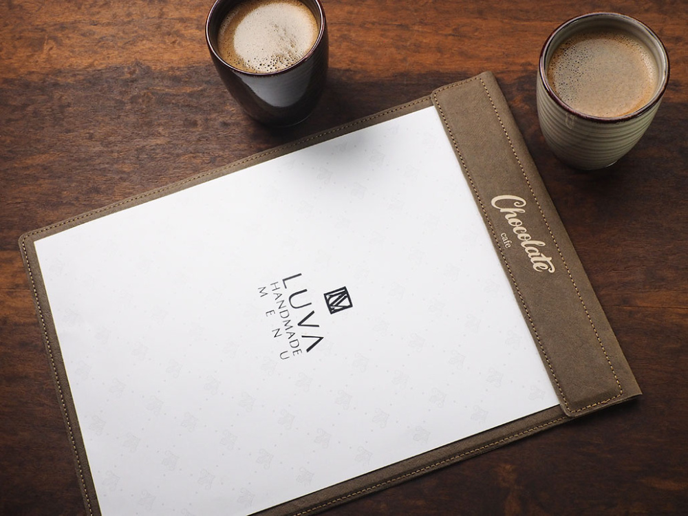 Logo trade promotional merchandise picture of: Menu cover 1241106