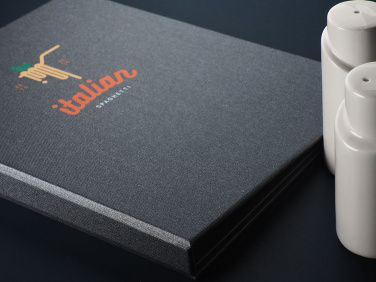 Logo trade corporate gifts image of: Menu cover 1952280