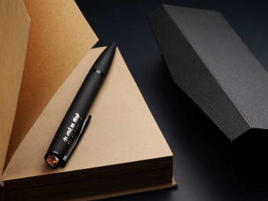 Logotrade promotional gift image of: Ball pen with AMBER stone 2070036