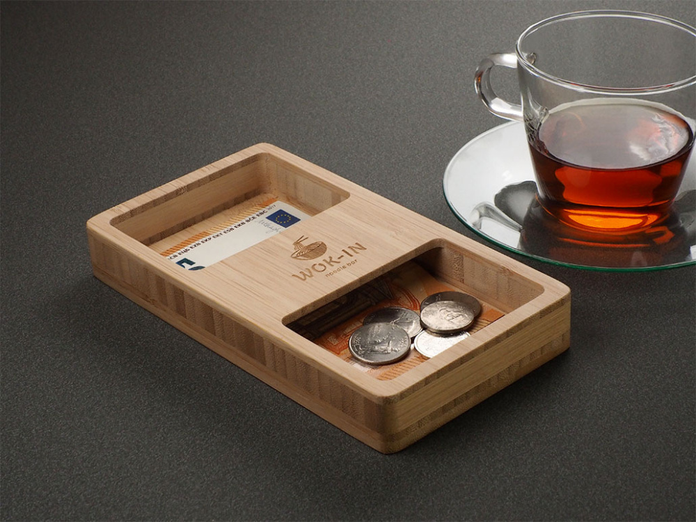 Logo trade business gift photo of: Wooden payer 2080292